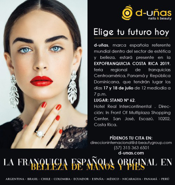 D-uñas en la Feria de Expofranquicias Costa Rica  2019