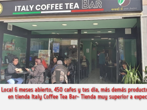 El negocio mas rentable Bar-Tienda-distribución productos de Italia, Café, te, tisanas, Piadinas.