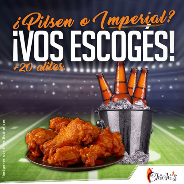 ¿Pilsen o Imperial? Tu escoges en la franquicia Chichi's Sport Bar & Grill