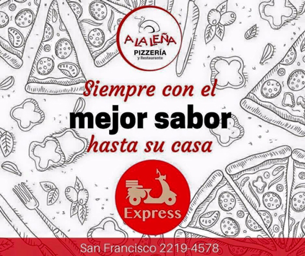 Todo el sabor en tu casa con las franquicias A la Leña Pizzería 